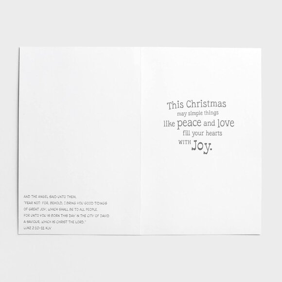 20 DaySpring Christmas Cards Peanuts Charlie Brown Good Tidings Great Joy KJV - Picture 4 of 8